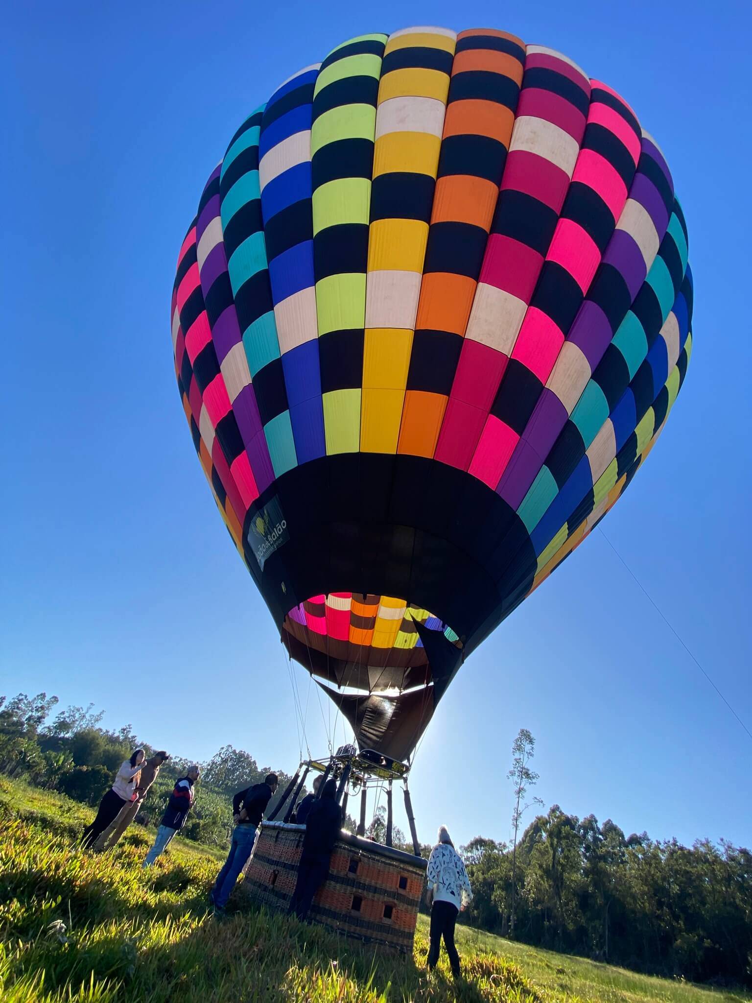 Balão de ar quente Sao joao do sul